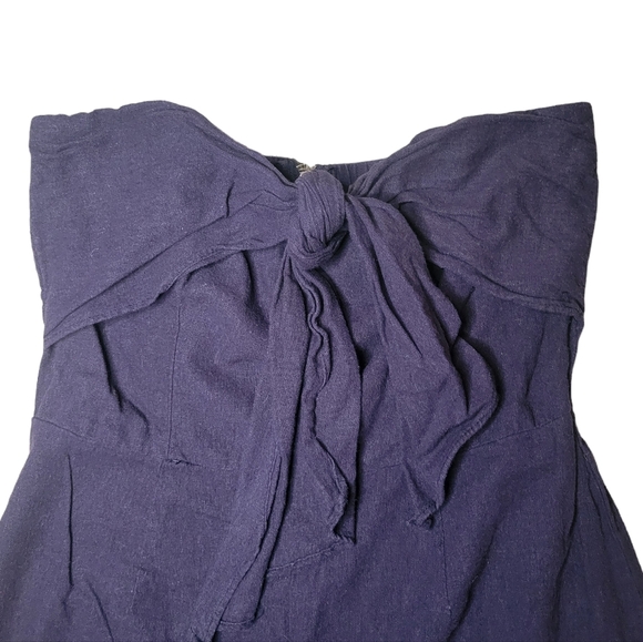 Gypsies and Moondust Linen Blend Romper - Picture 3 of 5